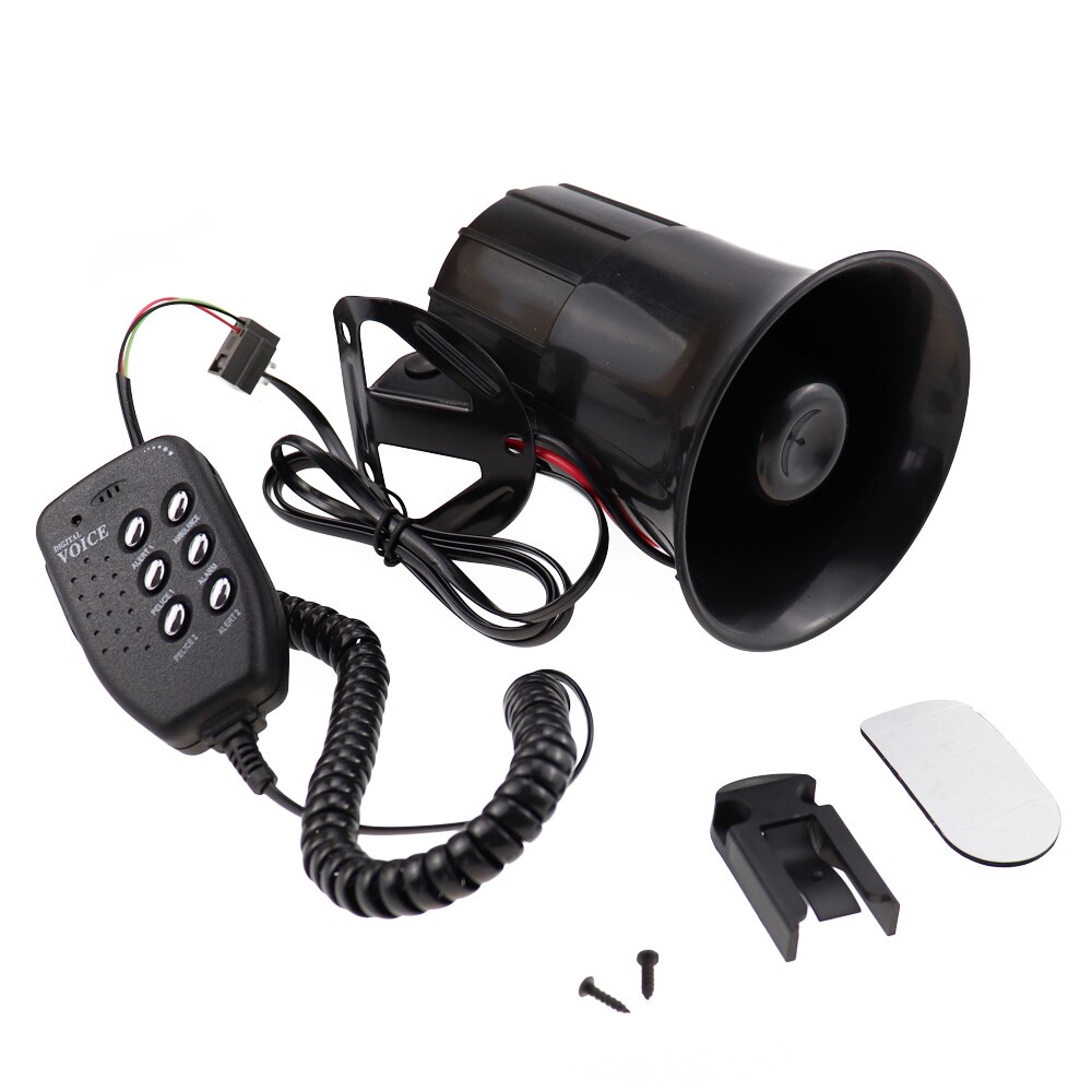 12V 6 Sound 100W Tone Loud Horn Motorcycle Auto Car Vehicle Truck Speaker Warning Alarm Siren Police Fire Ambulance Loudspeaker: Default Title