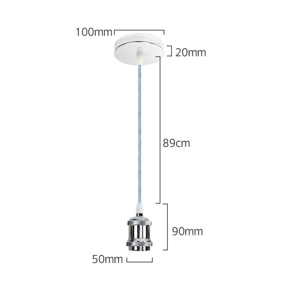 Vintage Lamp Socket Edison Schroef Lamphouder E27 Lamp Bases Edison Gloeilamp AC180-240V Industriële Opknoping Lamp Thuis Voor Decor: Chrome