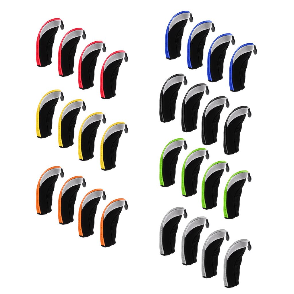 Pak Van 4 Universele Golf Hybrid Cover 3,4,5,7,X Driver Hybrid Fairway Headcovers Golf Club Putter Voor Golf Accessoires