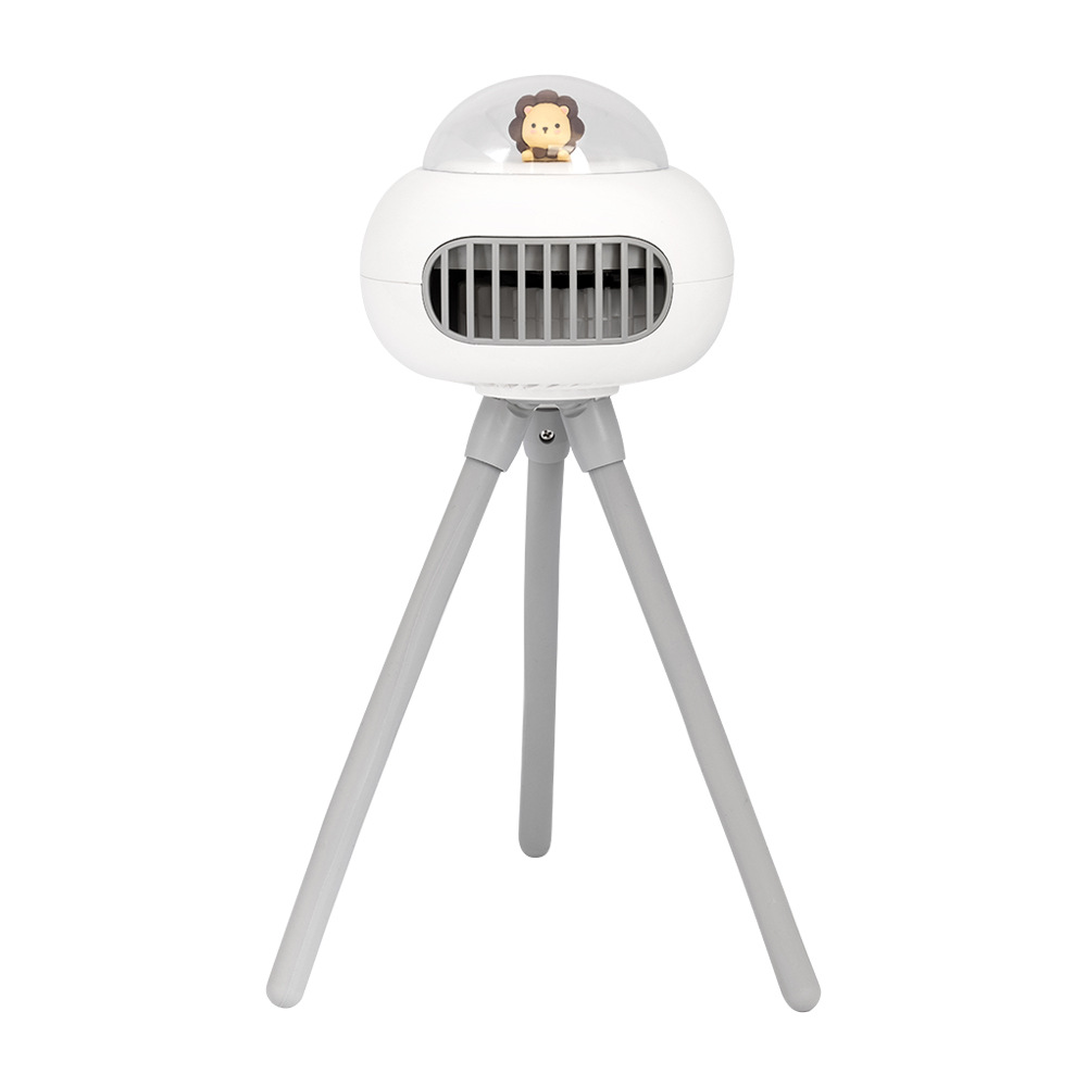 Mini-biegen-klimaanlage mit 3600 mah akku, wiederaufladbarem kinderwagen-Ventilator, 130 ° automatischer Drehung, 4- windstufen, handgerät für Höhle außenbereich, leise