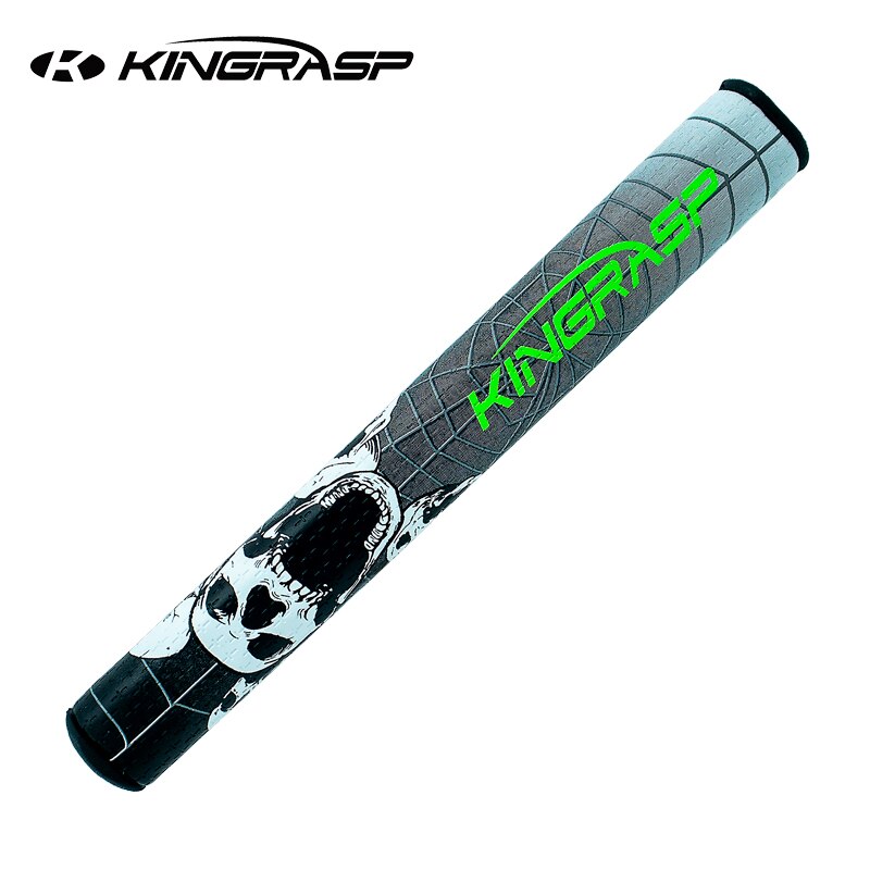 KINGRASP golf grips 3.0 putter grip golf club grips PU+EVA cool skull spider web have 4 colors by light your choice: green