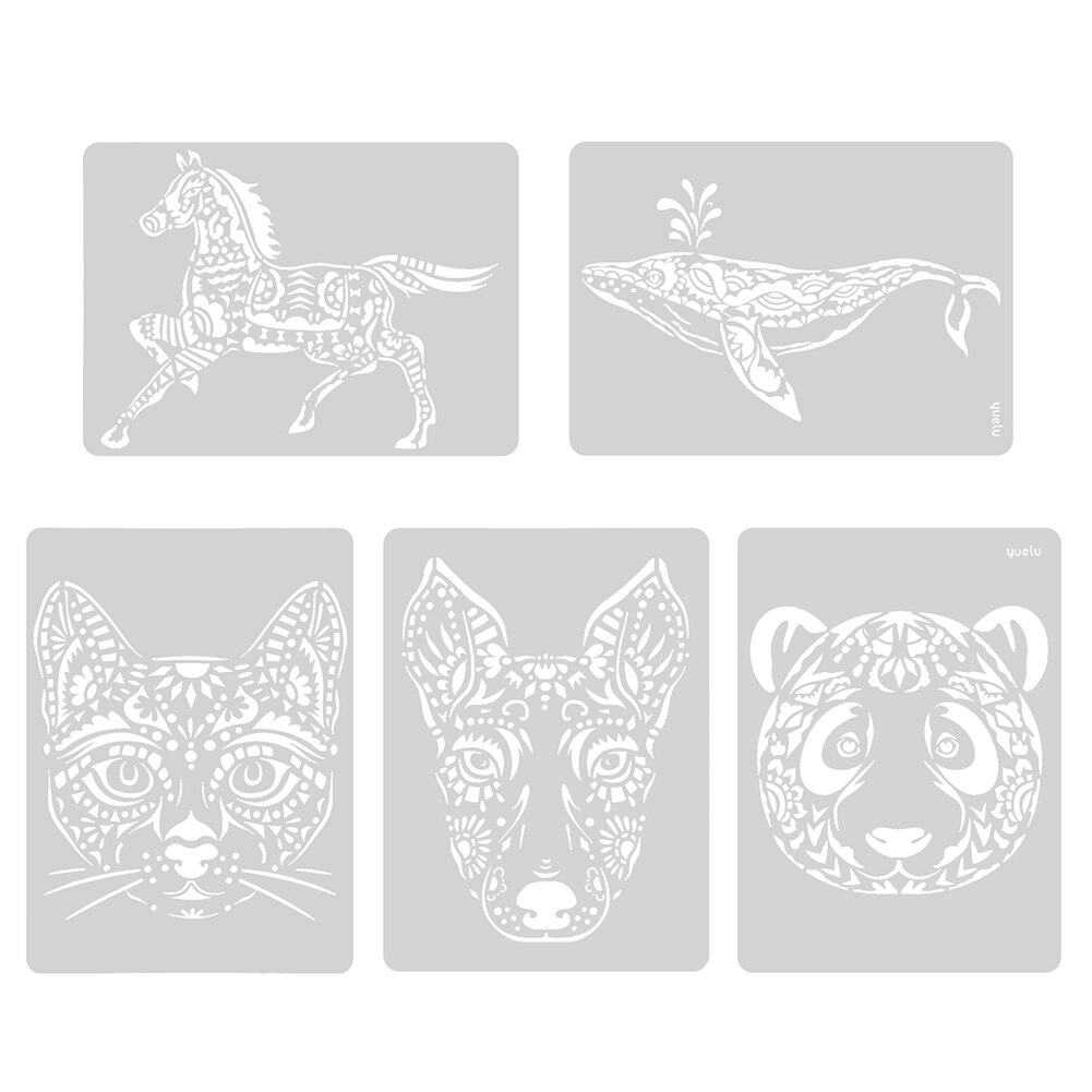 Dieren Kras Schilderen Template Diy Scrapbooking Album Stencil Lace Heerser