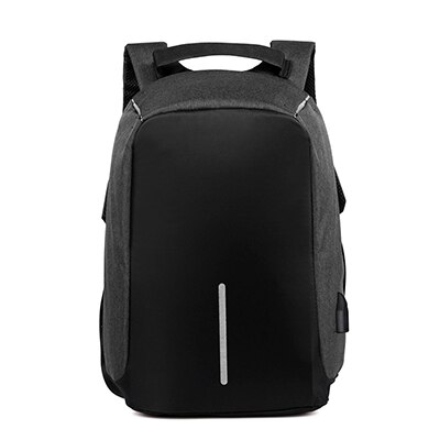 Mannen Rugzak Vrouwen Anti-Diefstal Tas Laptop Rugzak Reizen Grote Capaciteit Business Usb Lading Student School Schoudertassen: black