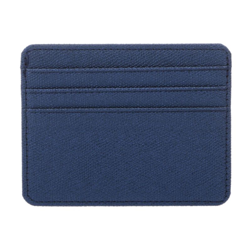 Card Holder Slim Bank Credit Card ID Cards Coin Pouch Case Bag Wallet Organizer LX9F: Blue