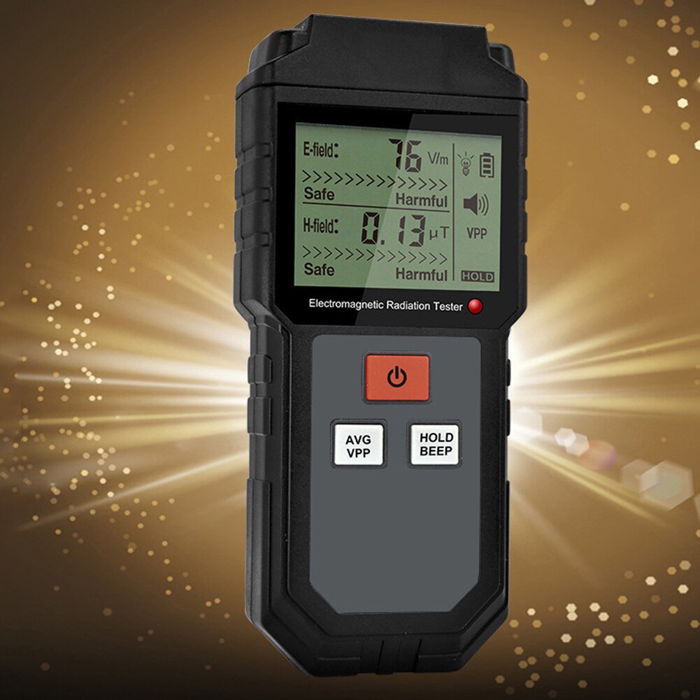 Handheld Digital LCD EMF Meter Electromagnetic Radiation Tester Electric Field Magnetic Field Dosimeter Detector