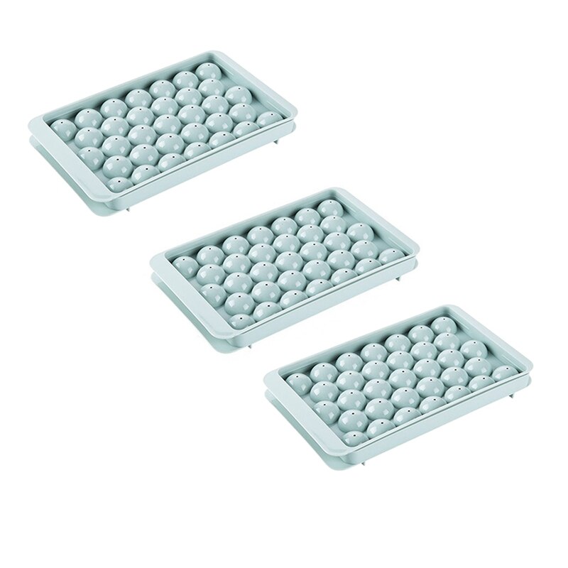 Round Ice-Cube Trays, Ice-Cube Maker Mold For Freezer, Circle Ice-Cube Tray Making Sphere Ice Chilling Cocktail: Blue