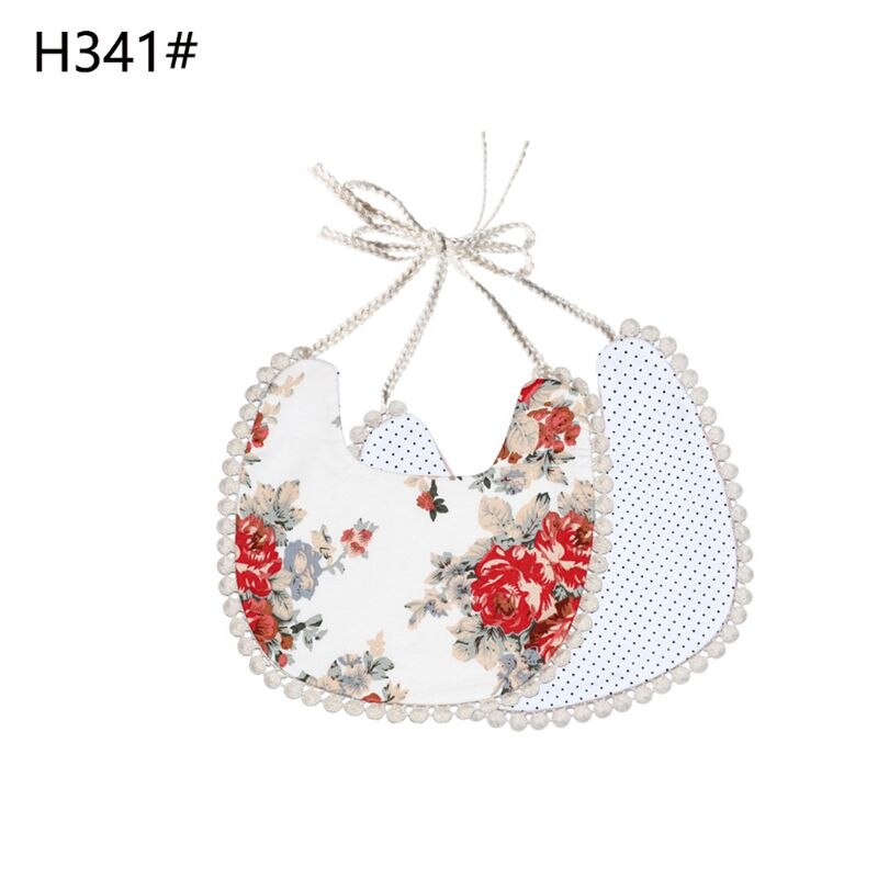 900C Baby Bib Zuigeling Burp Doeken Peuter Katoen Bib Kid Bloemen Handdoek Diner Voeden Dubbeldeks Leuke Meisje Slabbetjes