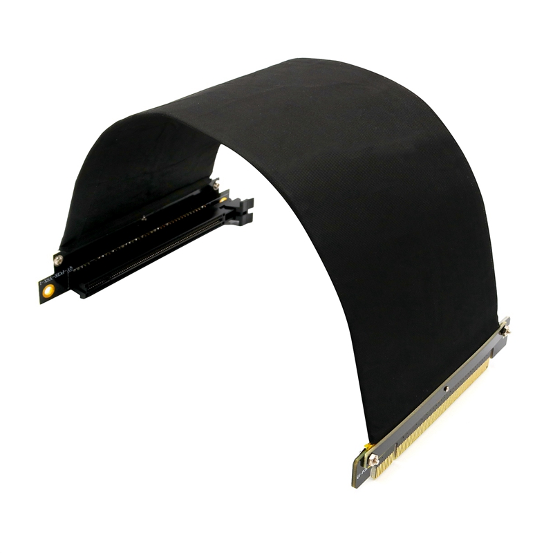 PCI Express PCI-E 3.0 16X Extension Cable Flexible High Speed (25cm-90 Degree)