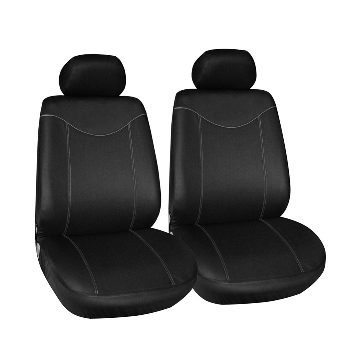 Bilsædebetræk til 5/2 sæder universal autostolbeskytterpude foran bagdæksel indvendigt tilbehør køretøjsbil styling: 2 sæder grå