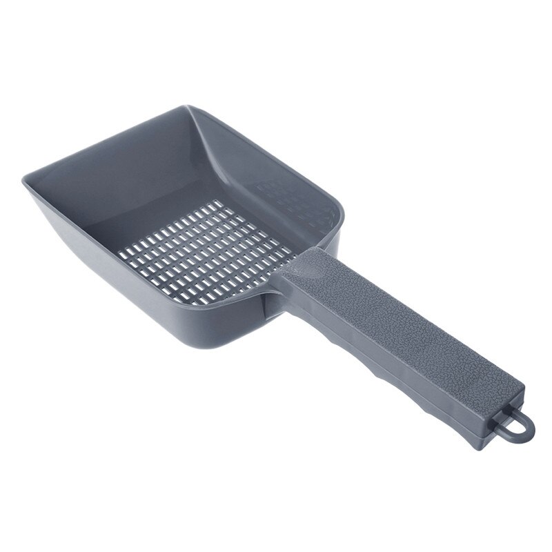 Palas de arena portátiles para interiores, pala de plástico duradera y práctica para limpieza de arena para gatos y mascotas, suministros para mascotas, 2 colores, C42: Gris