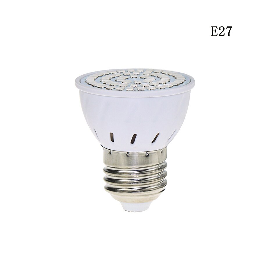 E27 oświetlenie doprowadziło robić uprawy pełne spektrum czerwony niebieski lampa doprowadziło robić uprawy roślin żarówka G10 Pan16 220V rośliny lampa robić kryty zielony roślin sadzonka: E27 / 4W 54leds