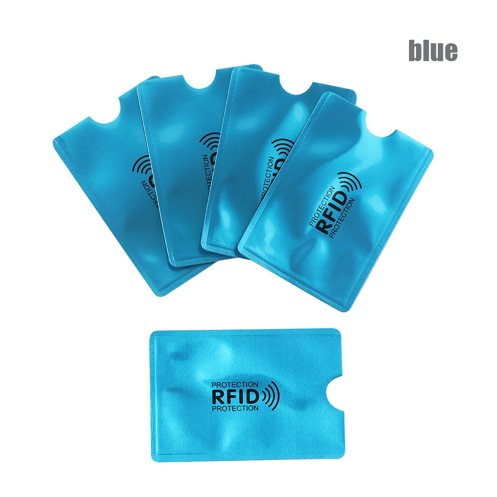 Tarjetero inteligente de aluminio con bloqueo Rfid, funda protectora antirrobo de Metal, 10 Uds.