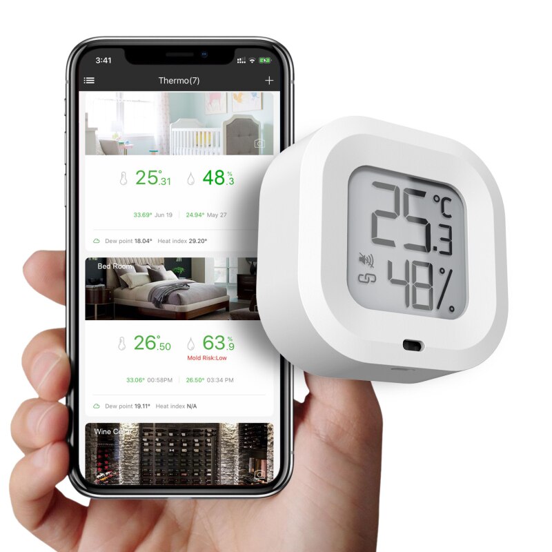 Aankomst Smart Home Wifi Draadloze Temperatuursensor Domotica Scène Security Alarm Temperatuur Sensor