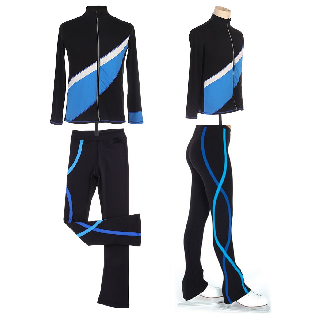 Figure Ice Skating Suit Outfit Jacket Cloth Skate Gym Dance Sportswear Spandex Skating Suit Skateboarding Shorts