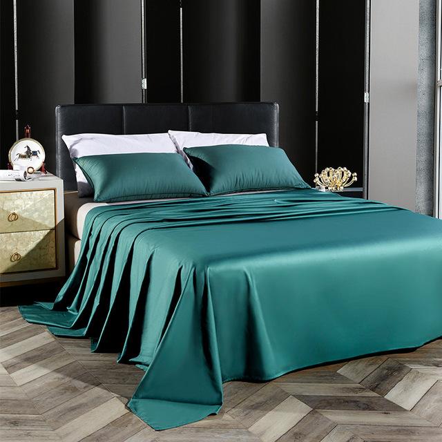46 Flat Sheet Single 300 Thread Count 100% Egyptian Cotton Hotel Collection Luxury Flat Sheet Sold Separately: Green / 245cm245cm