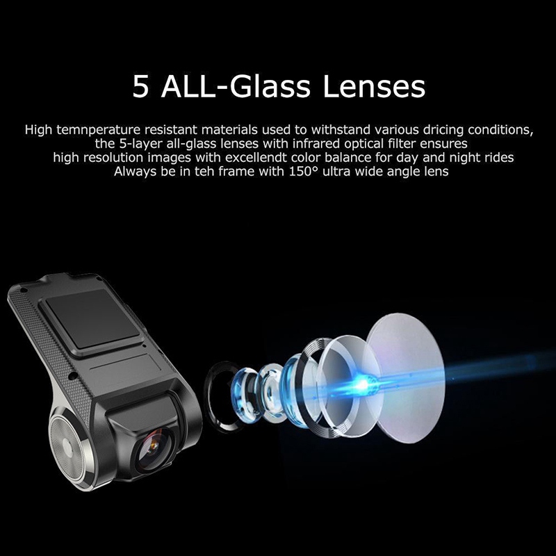 VicTsing ADAS Camera 1080P Car Dashcam Video Recorder WiFi ADAS G-sensor Recorder Android Auto Digital Video GPS Monitor Display