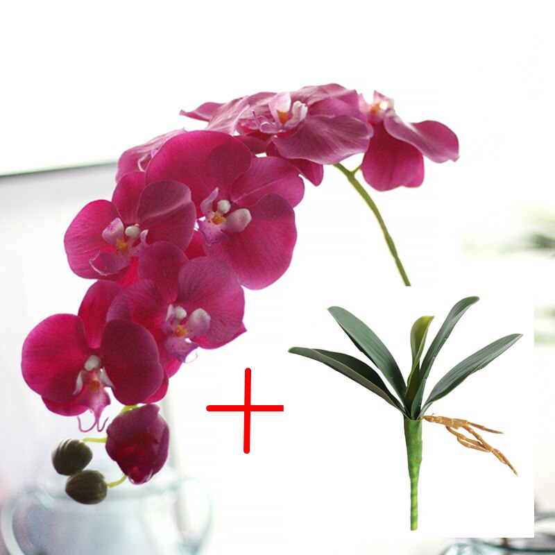 1pc sidenblomma konstgjord mal orkidé fjärilsorkidé för hus hem bröllopsfestival dekoration 11 typer hemfestinredning: A med d