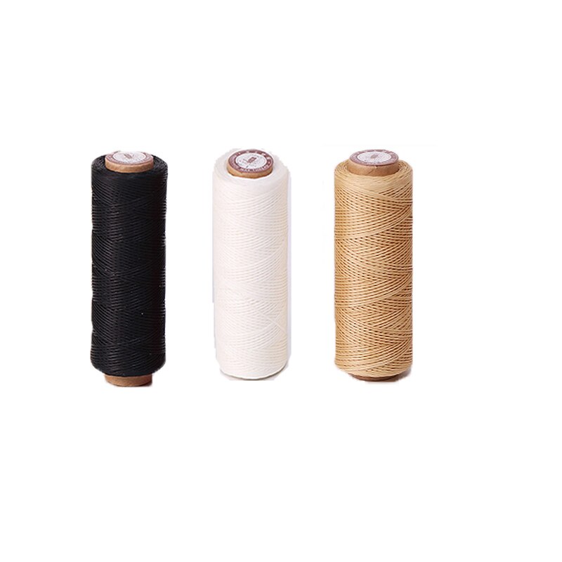 Leather Sewing Awl Thread Kit DIY Manual Sewing Machine Speedy Stitcher Leather Craft Stitching Shoemaker Canvas Repair Tool: 50m Waxed Thread Set