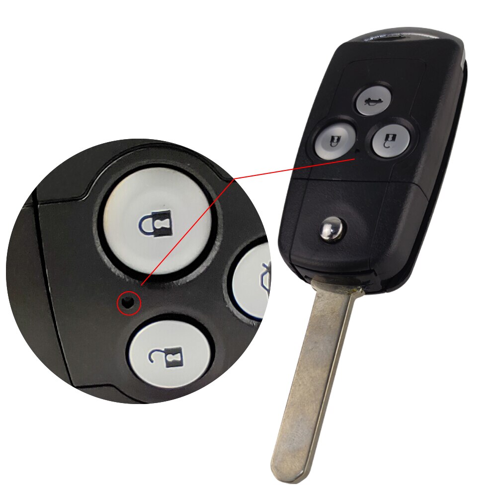 Okeytech 3 Knoppen Auto Afstandsbediening Flip Sleutelhanger Case Shell Cover Upgrade Voor Honda Voor Civic Voor Accord Jazz Crv