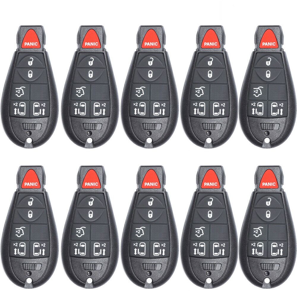 KEYECU for Chrysler Town & Country for Dodge Grand Caravan Remote Car Key Fob 433Mhz ID46 Chip FCC ID: M3N5WY783X, IYZ-C01C
