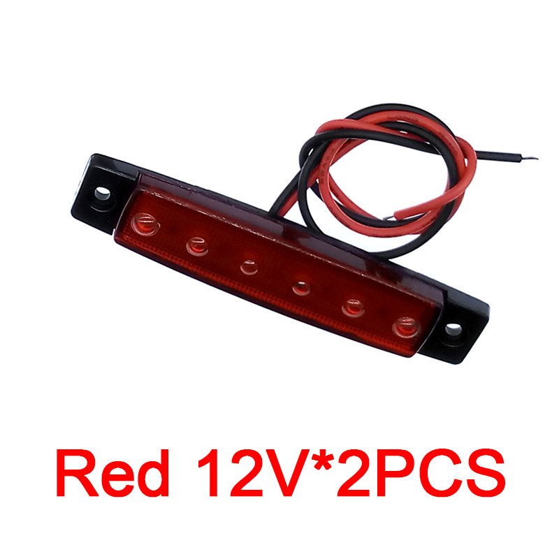 Luz LED para coches, camiones, remolques, luces de liquidación para remolque, barco, luz indicadora, luces para camiones, 2 piezas, 12V, 24V: Castaño