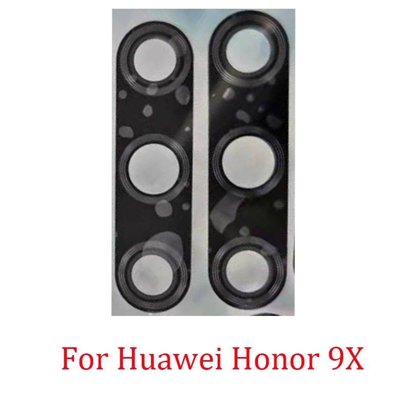 Mobiltelefon bagtil bagkamera glaslinsedæksel til huawei honor 9x bag hoved stort kameralinseglas til ære 9x med sticker dele