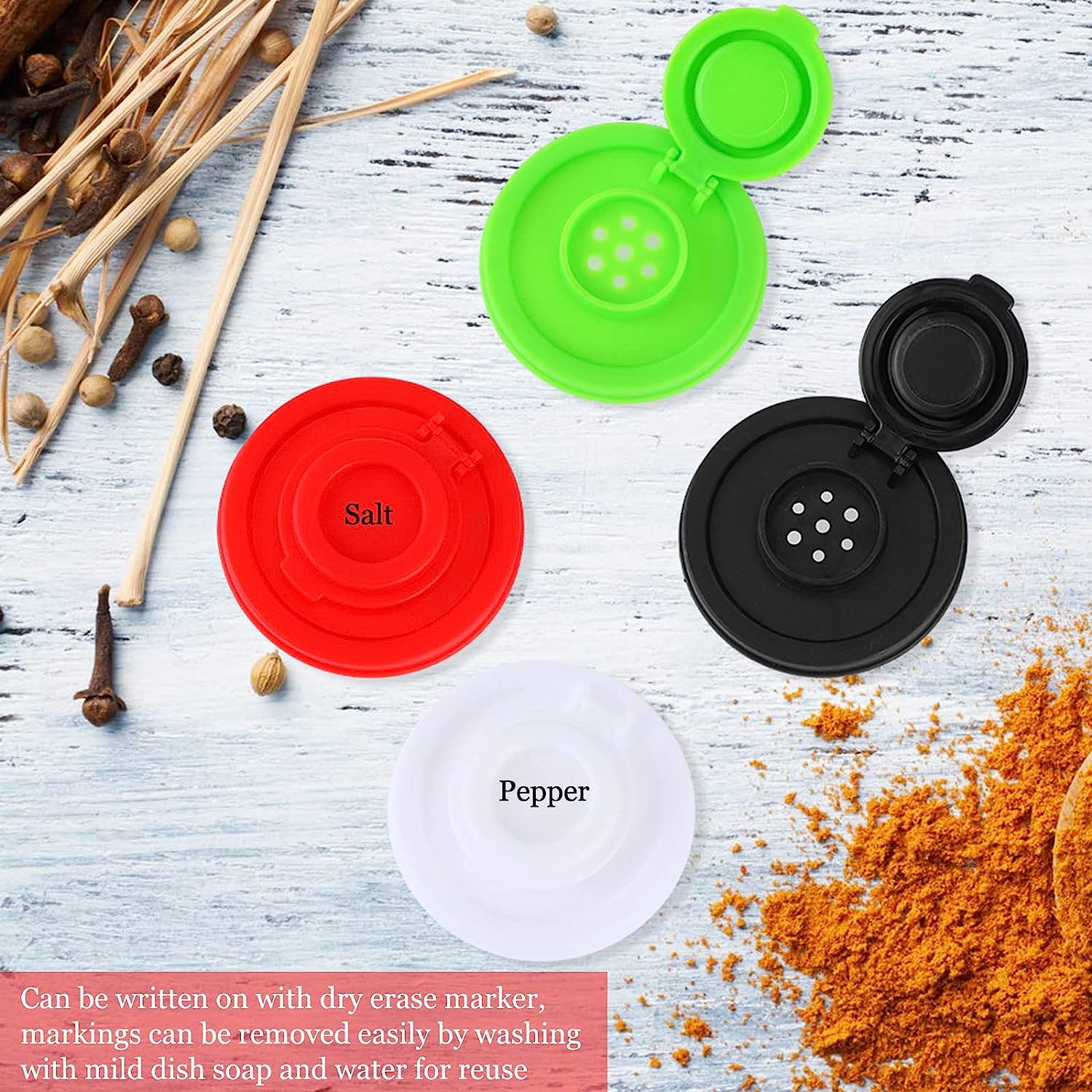 Seasoning Jar Pepper Shakers Moisture Proof Mini Salt Shaker to go Camping Picnic Outdoors Kitchen Lunch Boxes Travel