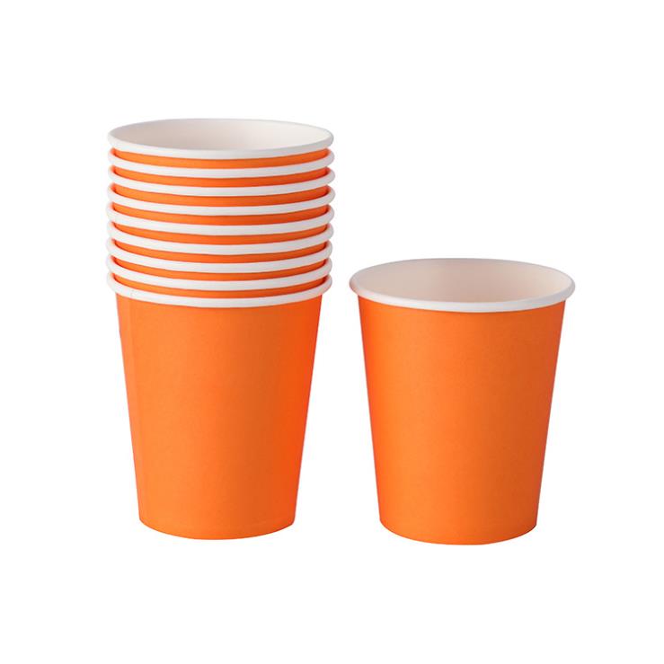 10 sztuk/zestaw jednokolorowe kubki jednorazowe 250ML papier typu kraft sok kubek do mleka środowiskowe zdrowie zaopatrzenie firm: P