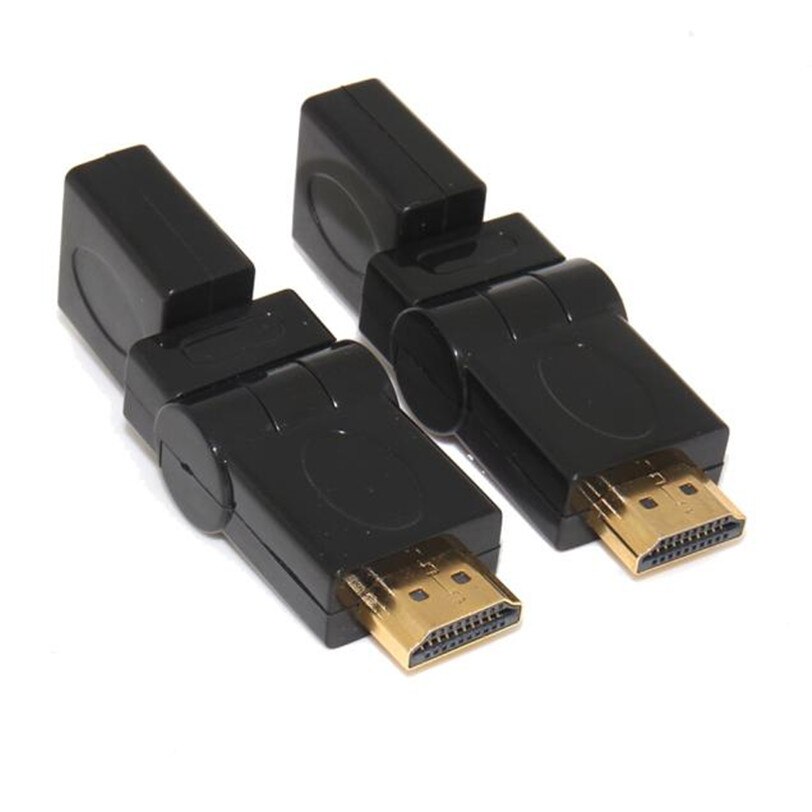 HDMI 1,4 Abgewinkelt Typ HDMI Männlich zu Weiblich 90 180 360 Grad Rotierenden Adapter Jul18 Professionelle Fabrik Preis