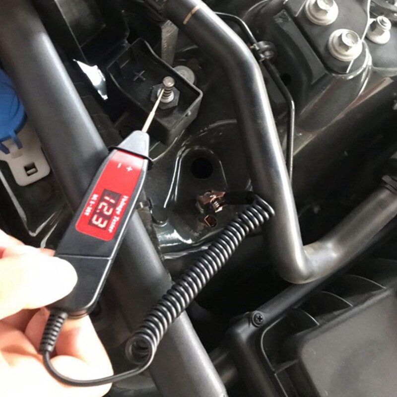 Bolígrafo Digital de prueba de voltaje para coche, Detector de lápiz con luz Led, herramienta de diagnóstico de coche, Universal, Lcd, 5-36V