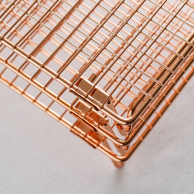 Rose Gold Stainless Steel Wire Cooling Rack Kitchen Baking Tool For Baking Fits Half Sheet Pans Cool Cookies Cakes Bread
