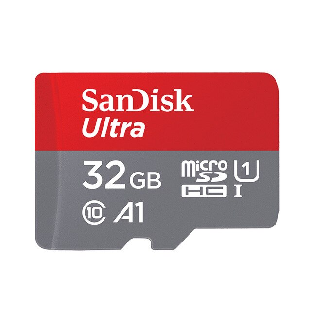 SanDisk tarjeta Micro SD 512G 400GB A1 tarjeta de memoria MicroSDHC 256g 128G 64G 32G 16GB MicroSDXC EXTREME PRO V30 U3 A2 4K UHD tarjetas TF: red gray 32GB