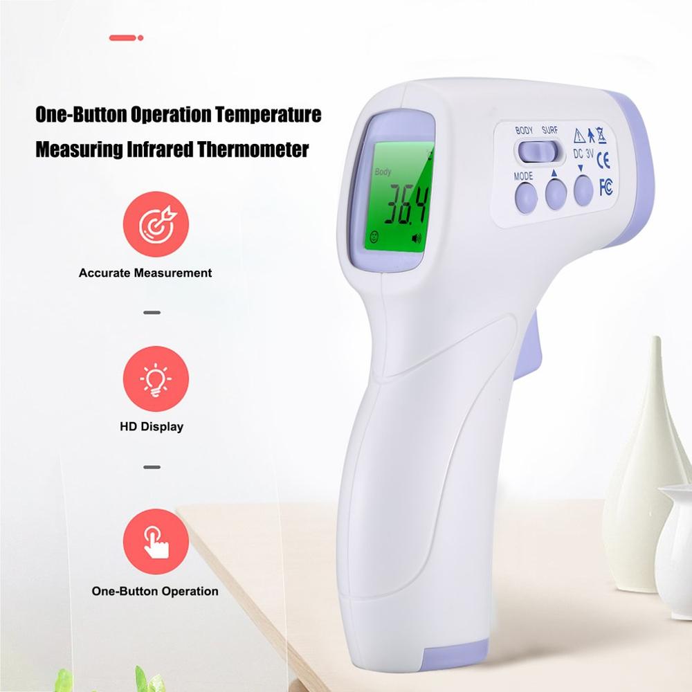 Berøringsfri termometer infrarødt termometer pande krop baby voksne udendørs hjem digital infrarød feber øre termometer