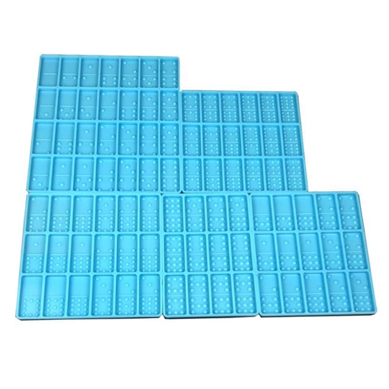 5Pcs In Resina Epossidica di Cristallo Gioco Della Muffa Domino Casting Stampo In Silicone FAI DA TE Artigianato Strumenti di Creazione di Gioielli