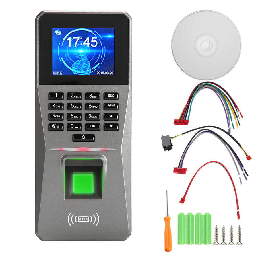 2 4 " TFT Fingerprint Password Card Door Alarm Attendance Access Control System