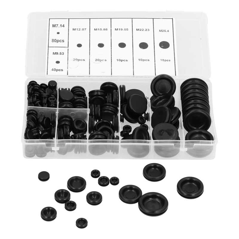 Rubber Wire Washer Kit Insulated Fireproof for Protecting Cable 7‑25mm