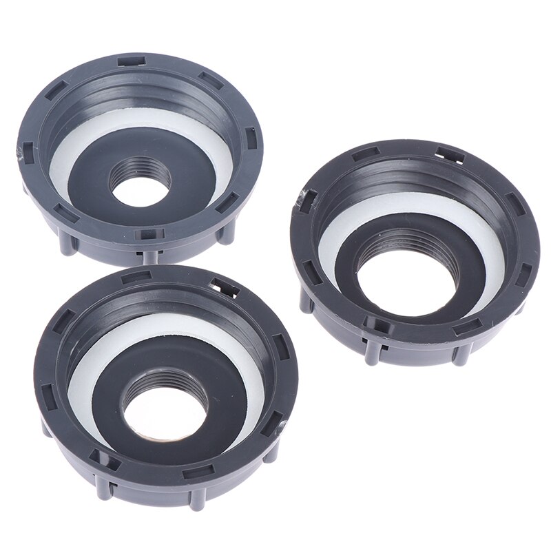 Durable Ibc Tank Fittings S60X6 Coarse Threaded Cap 60Mm Female Thread To 1/2 ", 3/4", 1 "Adapter Connector Deep Gray