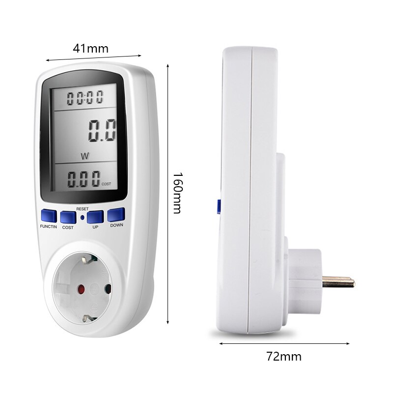 Multifunctional Digital LCD Power Meter Power Meter Socket Power Meter Power Analyzer Household Measurement Power Monitoring