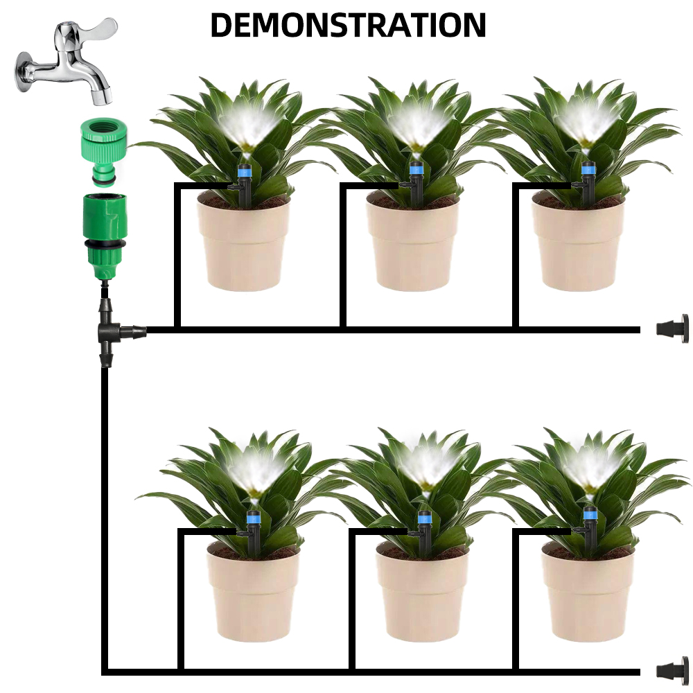 5M-60M Hose Watering Set Garden Watering System Water Plant Automatic Water Fountain Drip Irrigation System