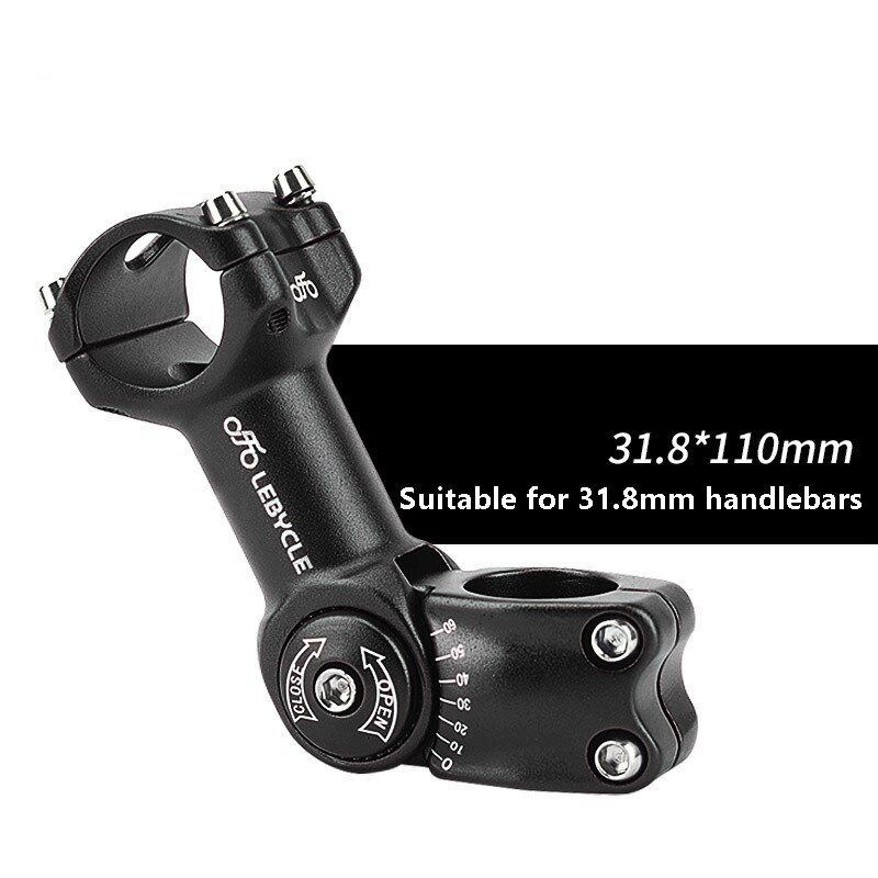 Mountain Bike Handlebar Raiser Bicycle Handlebar Riser 25.4 Adjustable Faucet Lift 31.8 Modified Heightened Bicycle Accessories: Black-110mm