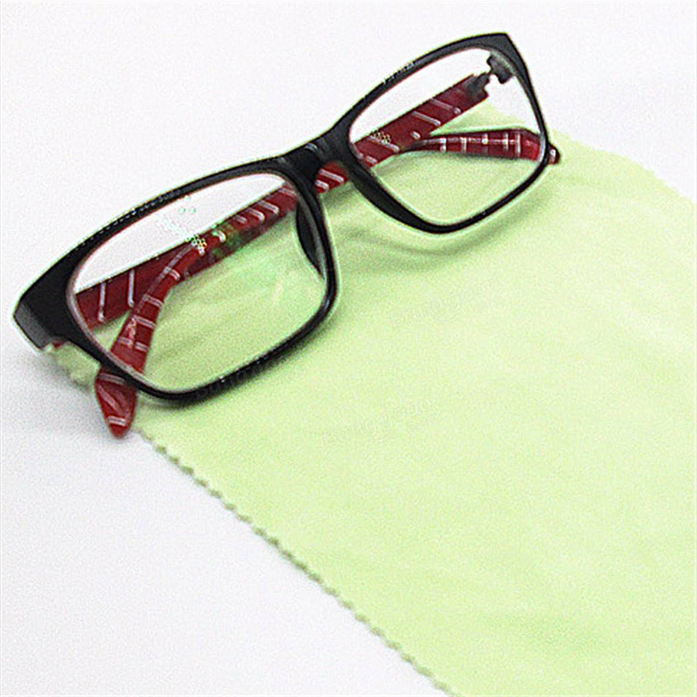 100 pcs/lot Microfiber Eyeglasses Cloth Sunglasses Eyewear Specs Cleaning Cloth Glasses Clean Lens cloth 130mm*130mm