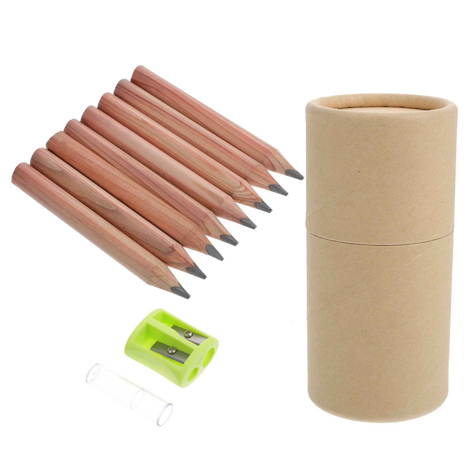 1 Set Beginner Pencils Wood Short Pencil Students Stationery DIY Art Painting Pencils