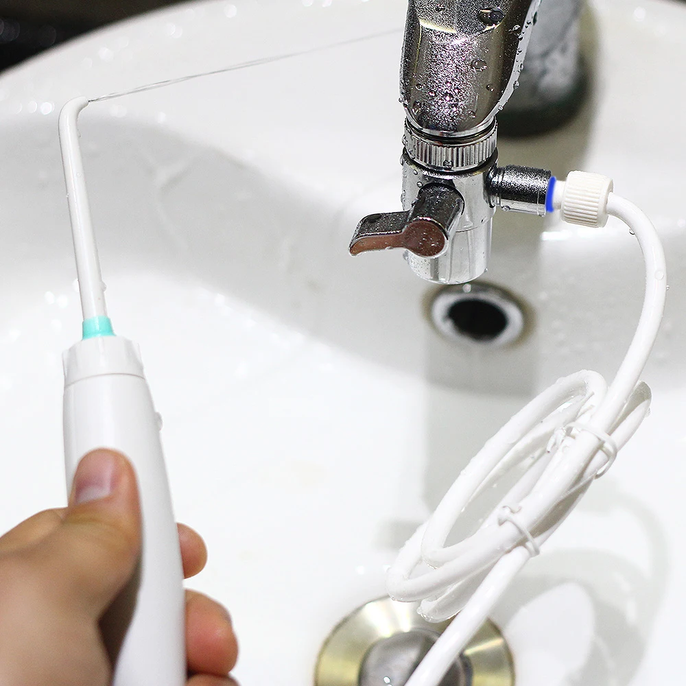 Wasserhahn Munddusche Wasser Jet Für Reinigung Zahnstocher Zähne Flosser Zahn Irrigator Implementiert Zahn Flosser Zahn Reiniger