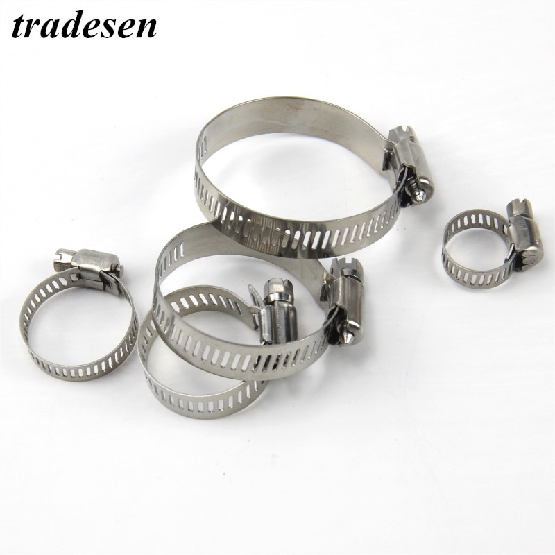 1 or 5pcs Pipe Clamps Genuine Jubilee Stainless Steel Hose Clips Fuel Hose Pipe Clamps Worm Drive Durable Anti-oxidation