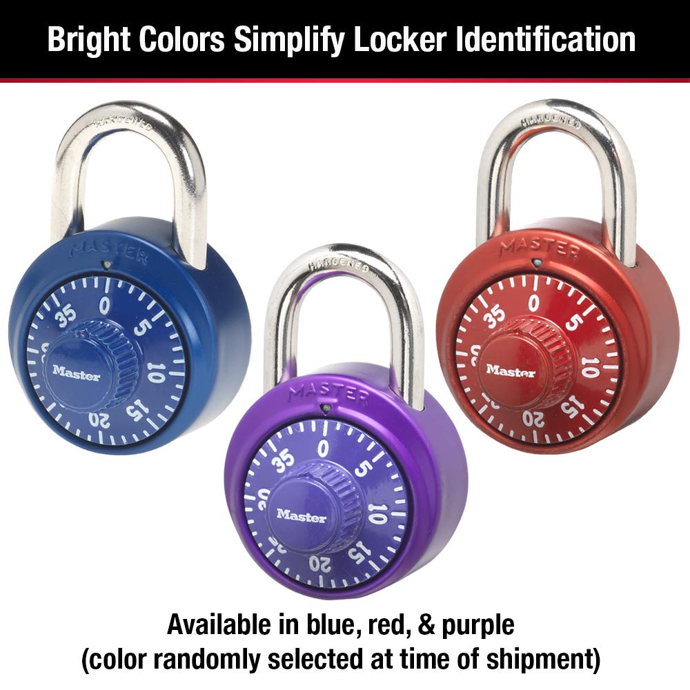 Master Lock – casier à combinaison 1530D, verrouillage par mot de passe Portable, cadenas à combinaison, verrouillage rotatif pour casiers de gymnastique et scolaires