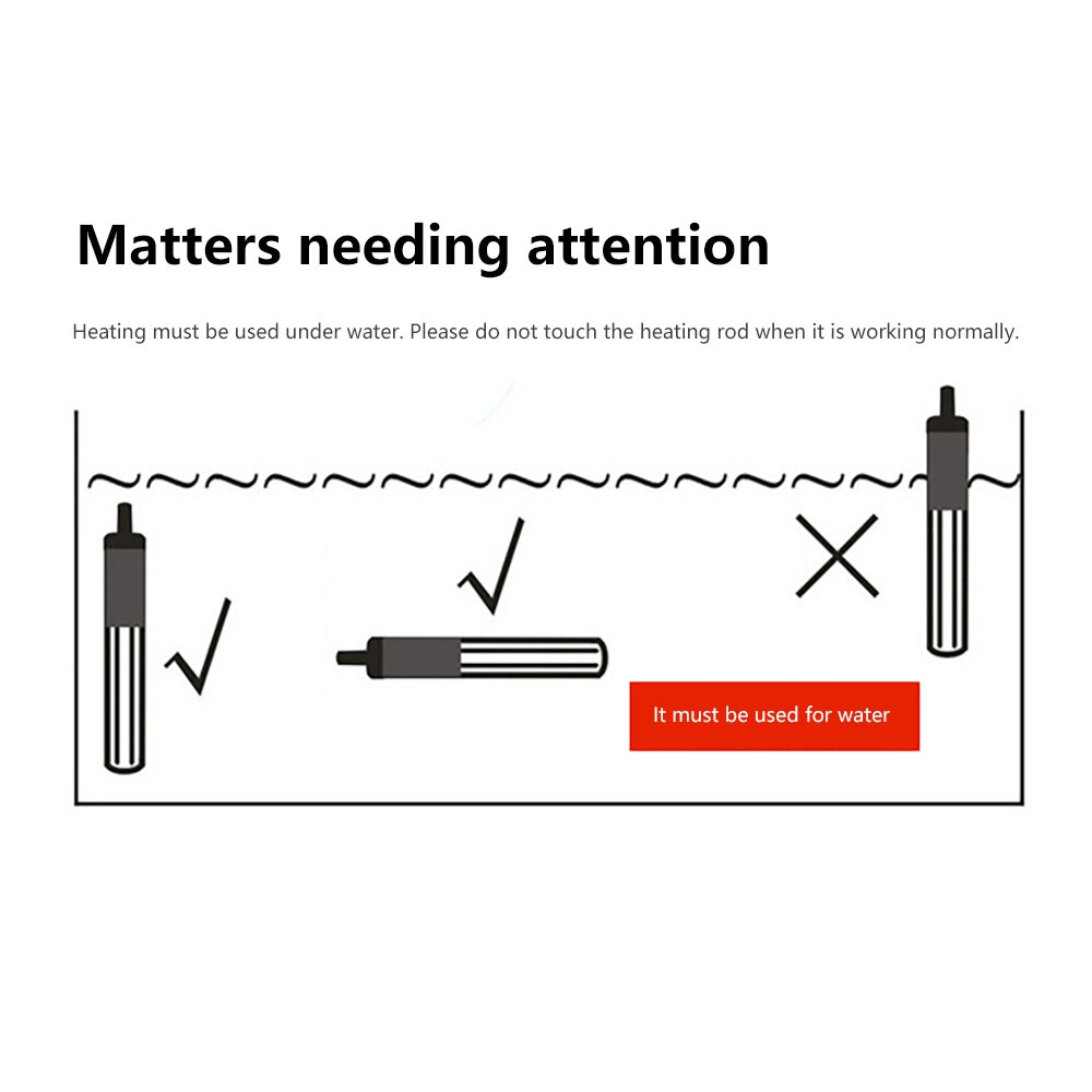 50W-500W 220V Rvs Verwarmingselement Europese Regelgeving Aquarium Aquarium Verwarming Staaf Temperatuurregeling thermostaat