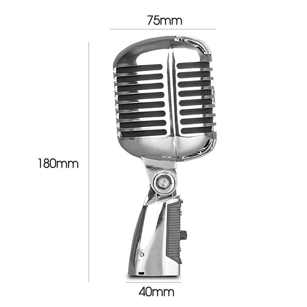Professionelle Mikrofon für SHURE Vintage Stil Simulation Klassische Retro Dynamische Vocal Mic für Bühne leistung