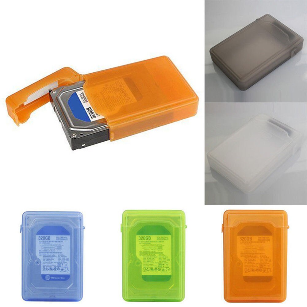 Dustproof 3.5In Dustproof Protection for SATA IDE HDD Hard Disk Drive Storage Case Multifunction Cable Earphone Headset Box Bag