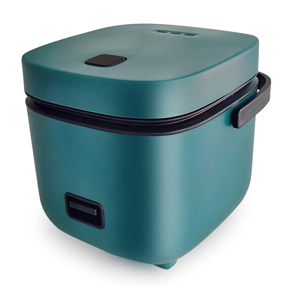 1.2L Mini Rice Cooker Multi-function Single Electric Non-Stick Rice Cooker 200W Household Small Cooking Machine Make Porridge: Green