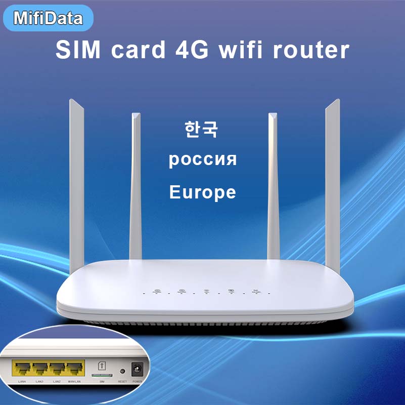 4G Cpe 4G Router Simkaart Wifi Modem Hotspot 32 Wifi Gebruikers RJ45 Wan Lan Antenne Lte Draadloze router